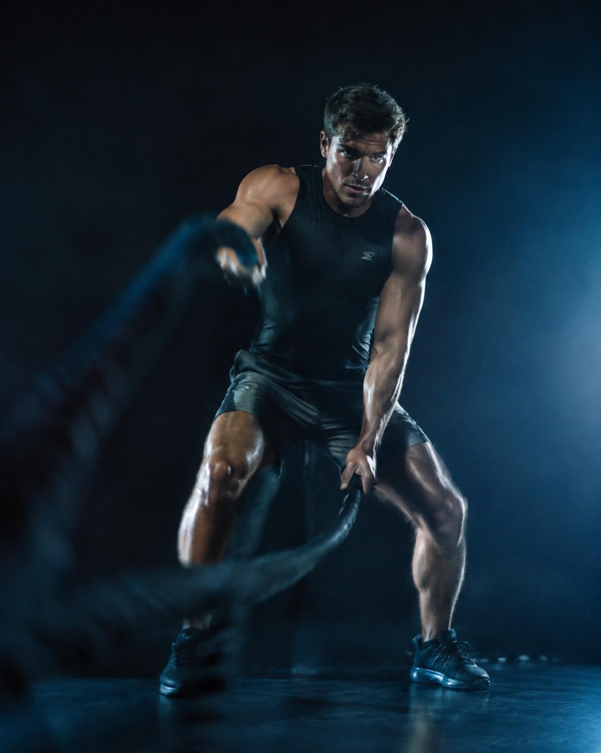 Battle rope conditioning